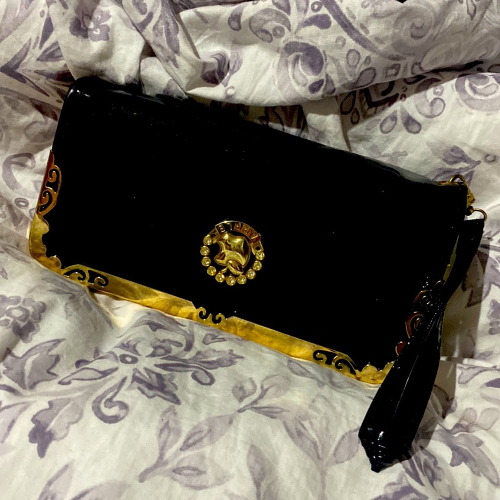 Black leather wallet